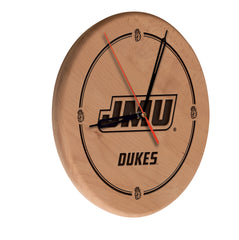 James Madison Dukes Laser Engraved Wood Clock