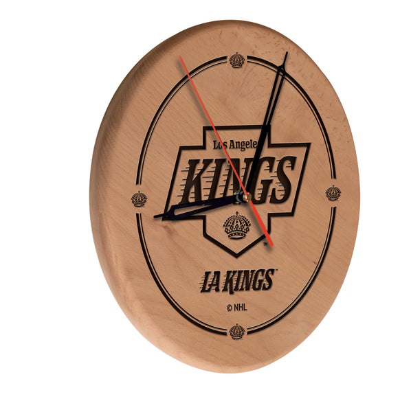 LA Kings Laser Engraved Wood Clock