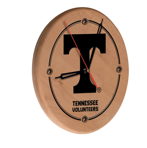 Tennessee Volunteers Engraved Wood Clock