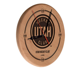 Utah Hockey Club Laser Engraved Wood Clock