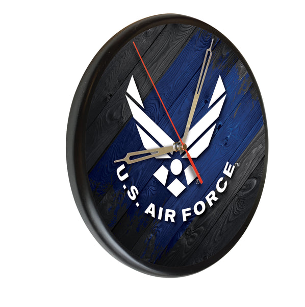 United States Air Force Printed Wood Clock