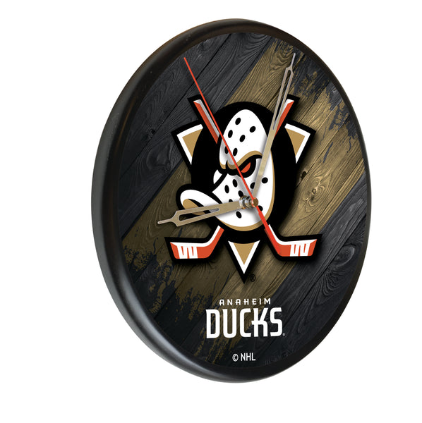 Anaheim Ducks Printed Wood Clock