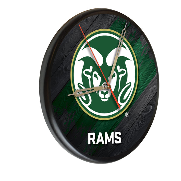 Colorado State Rams Printed Wood Clock