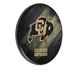 Colorado Buffaloes Printed Wood Clock