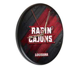 Louisiana Ragin Cajun Printed Wood Clock