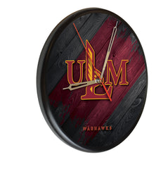 ULM Warhawks Printed Wood Clock