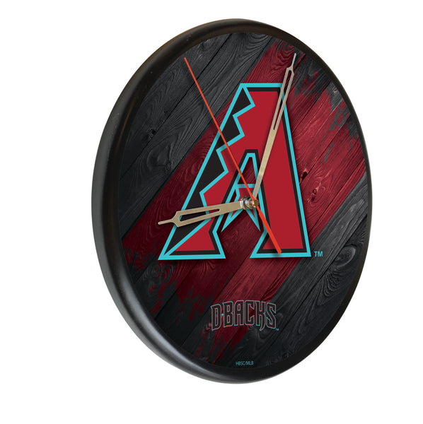 Arizona Diamondbacks Printed Wood Clock | MLB Wood Clock