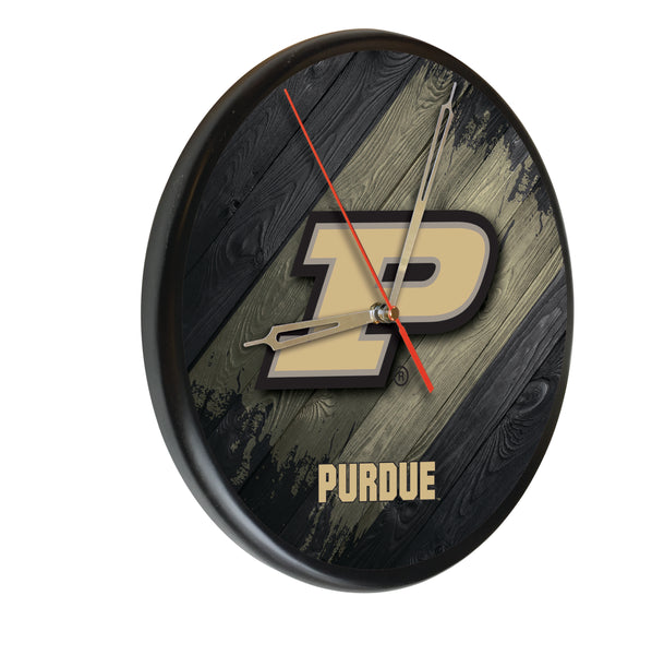 Purdue Boilermakers Printed Wood Clock