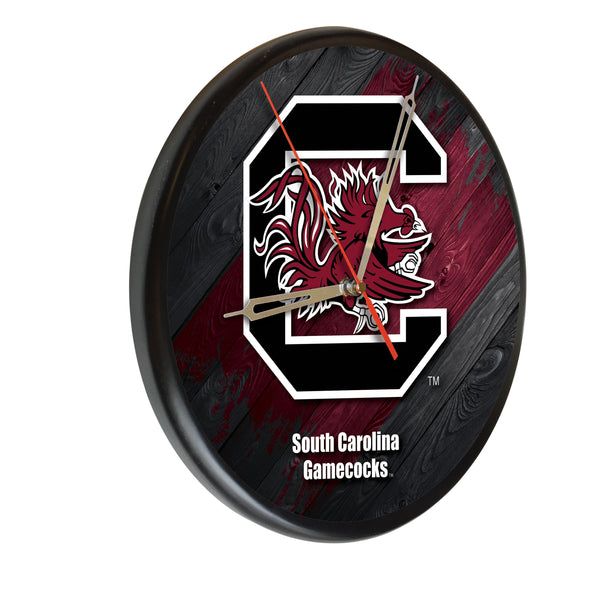 South Carolina Gamecocks Printed Wood Clock