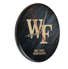 Wake Forest Demon Deacon Printed Wood Clock