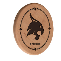 Texas State University Bobcats Laser Engraved Wood Sign