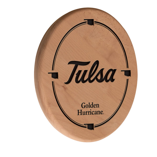 University of Tulsa Golden Hurricanes Laser Engraved Wood Sign