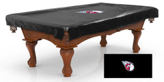 MLB's Cleveland Guardians Team Logo Pool Table Cover From Holland Bar Stool Co.