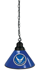 United States Air Force Pool Table Pendant Light with a Black Finish