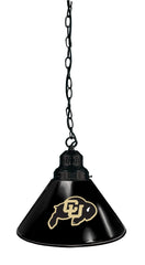 University of Colorado Pool Table Pendant Light with a Black Finish