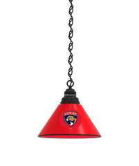 Florida Panthers Pool Table Pendant Light with a Black Finish