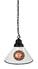 Indian Motorcycles White Pool Table Pendant Light with a Black Finish