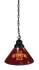 Iowa State University Pool Table Pendant Light with a Black Finish