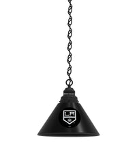 Los Angeles Kings Pool Table Pendant Light with a Black Finish