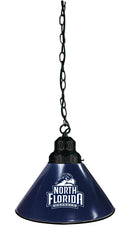 University of North Florida Pool Table Pendant Light with a Black Finish