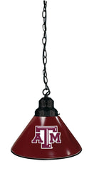 Texas A&M Pool table Pendant Light with a Black Finish