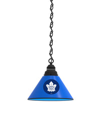 Toronto Maple Leafs Pool Table Pendant Light with a Black Finish