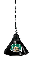 University of Ohio Pool Table Pendant Light with a Black Finish