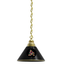 Arizona Coyotes Pool Table Pendant Light with a Brass Finish