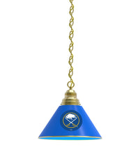 Buffalo Sabres Pool Table Pendant Light with a Brass Finish