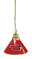 Illinois State University Pool Table Pendant Light with a Brass Finish