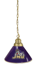 James Madison University Pool Table Pendant Light with a Brass Finish