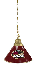 University of Louisiana at Monroe Pool Table Pendant Light with a Brass Finish