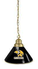 Missouri Western State Pool Table Pendant Light with a Brass Finish