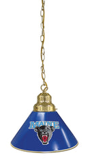 University of Maine Pool Table Pendant Light with a Brass Finish