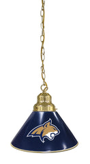 Montana State University Pool Table Pendant Light with a Brass Finish