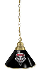University of New Mexico Pool Table Pendant Light with a Brass Finish