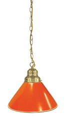 Non-Logo Pool Table Pendant Light with a Brass Finish