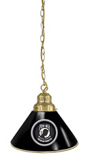 United States POW MIA Pool Table Pendant Light with a Brass Finish