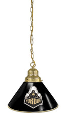 Purdue University Pool Table Pendant Light with a Brass Finish