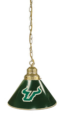University of South Florida Pool Table Pendant Light with a Brass Finish