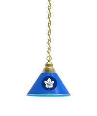 Toronto Maple Leafs Pool Table Pendant Light with a Brass Finish
