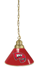 Western Kentucky University Pool Table Pendant Light with a Brass Finish