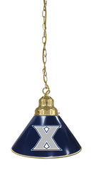 Xavier University Pool Table Pendant Light with a Brass Finish