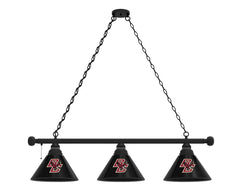 Boston College Eagles Logo 3 Shade Billiard Table Light in Black Finish