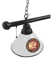 Indian Motorcycles White Billiard Table Light Close Up