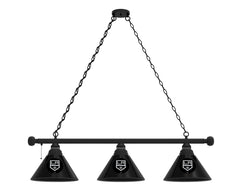Los Angeles Kings 3 Shade Pool Table Light with Black Finish