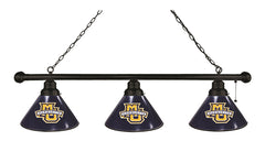Marquette University 3 Shade Pool Table Lamp with Black Finish