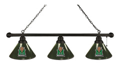 Marshall University 3 Shade Pool Table Lamp with Black Finish