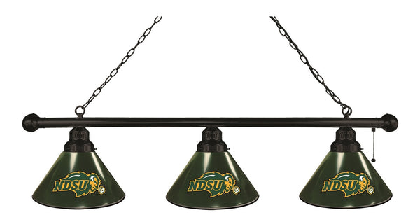 North Dakota State Billiard Light | NDSU Green 3 Shade Pool Table Light