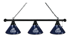 University of North Florida 3 Shade Pool Table Lamp with Black Finish